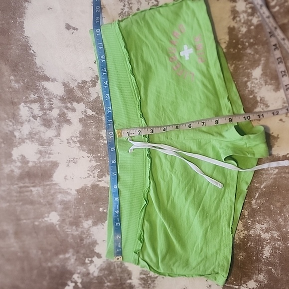 Pink VS Lime Green Lifeguard Low Rise Short Shorts. Size : L - Picture 9 of 11